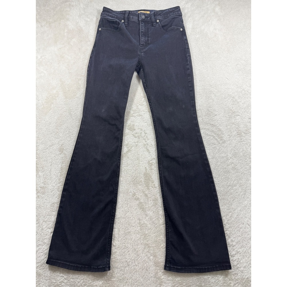 Shyanne Womens Aria Mid Rise Bootcut Black Denim Jeans 28Wx32L Meas: 27x31